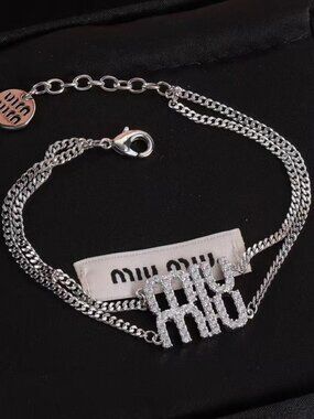 Miu Miu Double-layer letter bracelet